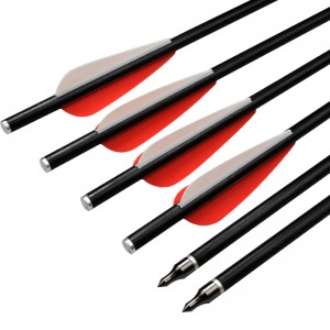 Elong 야외 117011 16inch OD8MM 8031 ​​유리 섬유 볼트 양궁 사냥을 사용하여 석궁 볼트