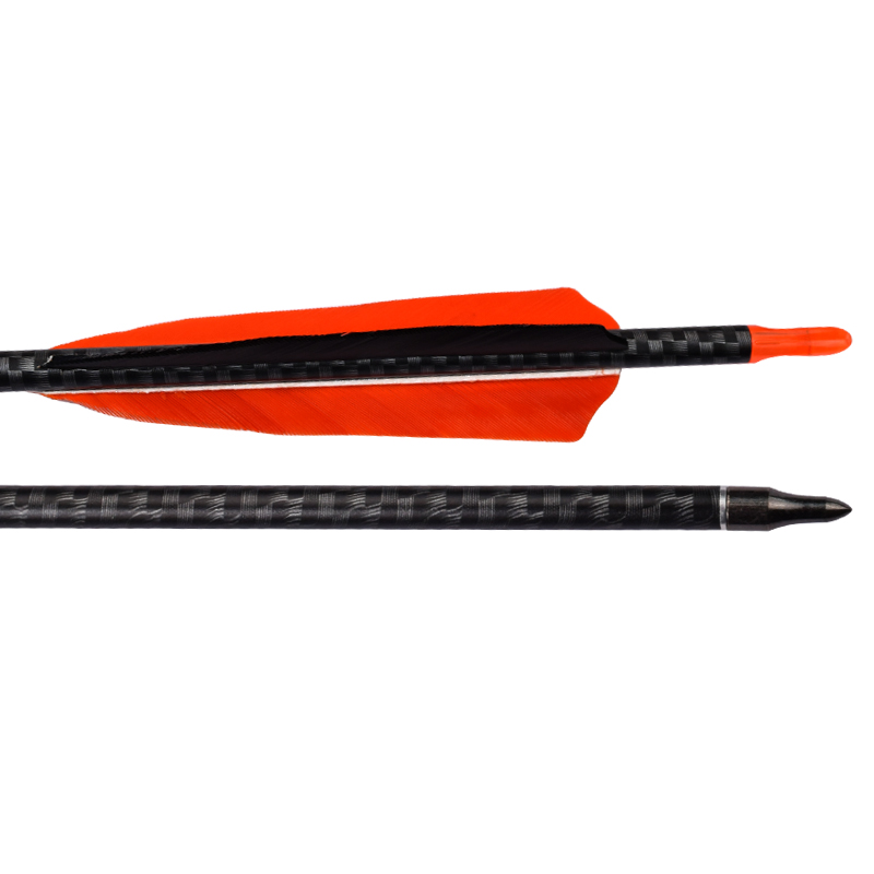 Elong 야외 110245 ID6.2mm SP500 3K 깃털 양궁으로 탄소 화살표를 사용하여 촬영
