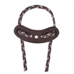 eleong 야외 470011 손목 슬링 가죽 금속 Gromet 회색 색상 양궁 화합물 활 촬영