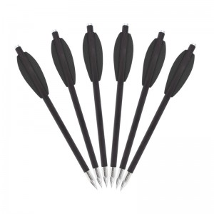 엘롱 어로우 119612-04 2pcs 검은 색 화살표 베인이있는 권총 석궁 볼트